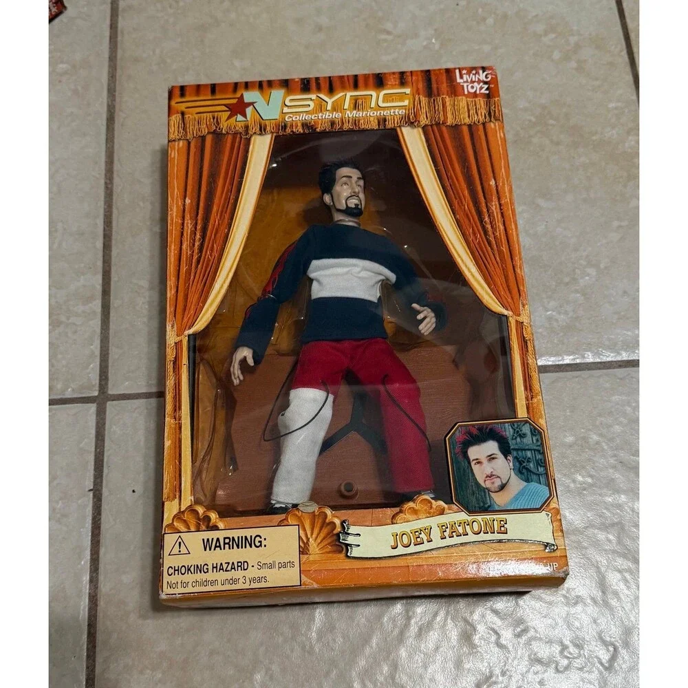 NSYNC collectible marionette set of 6 complete 2000 Living Toyz New In Box